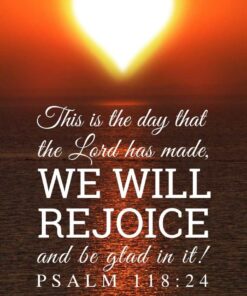 Christian Wallpaper – Sun Heart Psalm 118:24