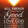 Christian Wallpaper – Sun Heart Romans 8:28