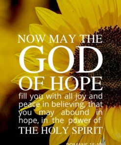 Christian Wallpaper - Sunflower Romans 15:13