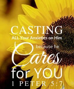 Christian Wallpaper – Sunflower 1 Peter 5:7