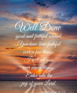 Christian Wallpaper - Sunrise Radiance - Matthew 25:23