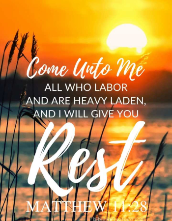 Sunrise Matthew 11:28