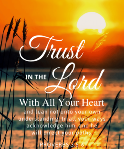 Christian Wallpaper – Sunrise Proverbs 3:5-6