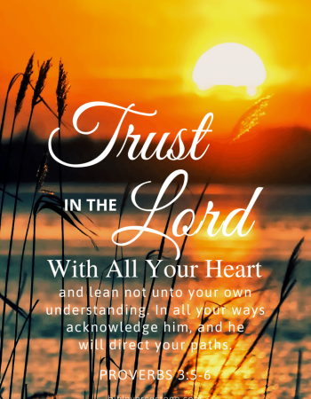 Sunrise Prov 3:5-6