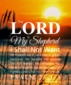 Christian Wallpaper – Sunrise Psalm 23:1-3