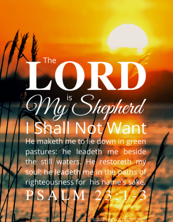 Sunrise Psalm 23:1-3