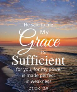 Christian Wallpaper - Sunset Bay 2 Corinthians 12:9