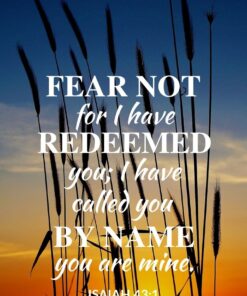 Christian Wallpaper - Sunset Grass Isaiah 43:1