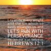 Christian Wallpaper - Sunset Sea Hebrews 12:1