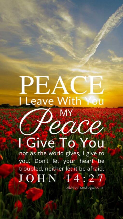 Christian Wallpaper – Sunset John 14:27