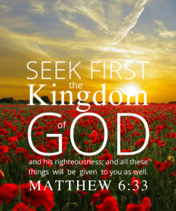 Christian Wallpaper – Sunset Matthew 6:33
