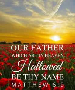 Christian Wallpaper – Sunset Matthew 6:9