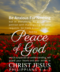 Christian Wallpaper – Sunset Philippians 4:6-7