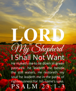 Christian Wallpaper – Sunset Psalm 23:1-3