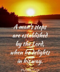 Christian Wallpaper - Sweden Sunrise Psalm 37:23