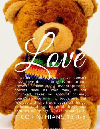 Teddy 1 Cor 13:4-8