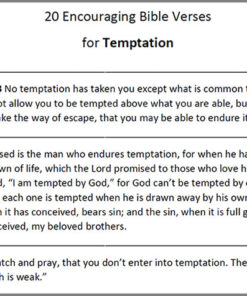 Bible Verses for Temptation