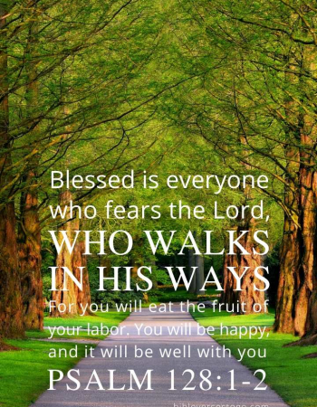 Tree Lane Psalm 128:1-2