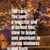 Christian Wallpaper - Tree Lights Exodus 34:6
