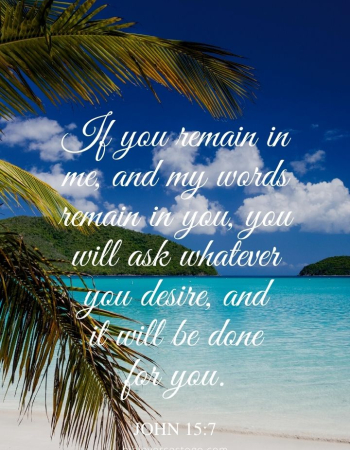 Tropical Beach John 15:7