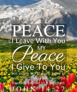 Christian Wallpaper – Tulip Field John 14:27