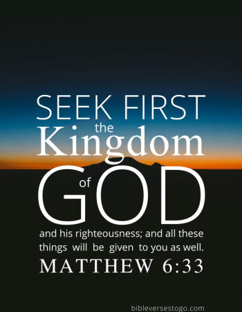 Twilight Matt 6:33