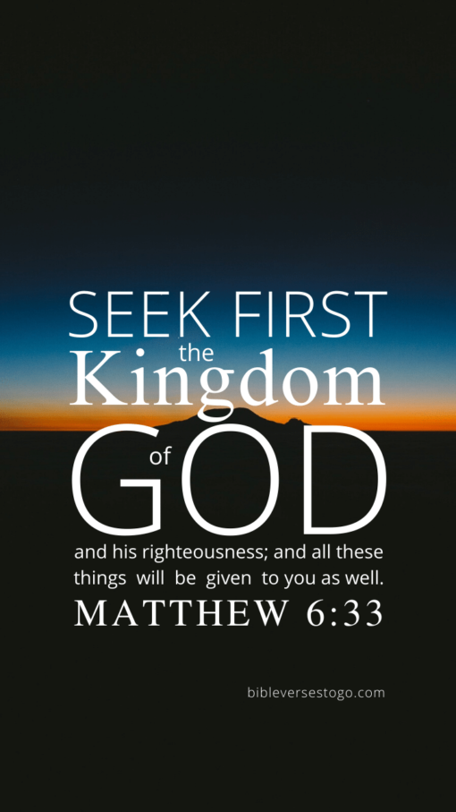 Christian Wallpaper – Twilight Matthew 6:33