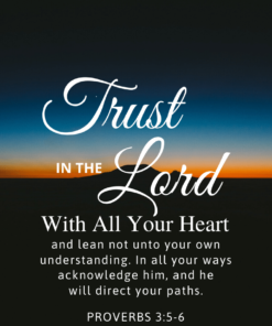 Christian Wallpaper – Twilight Proverbs 3:5-6