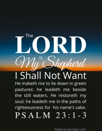 Twilight Psalm 23:1-3