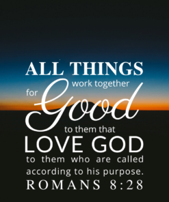 Christian Wallpaper - Twilight Romans 8:28
