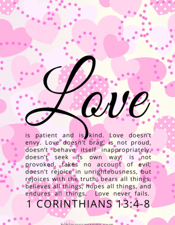 Valentine 1 Corinthians 13:4-8