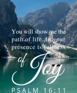 Christian Wallpaper - Valley Lake Psalm 16:11