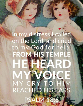 Vintage Girls Psalm 18:6