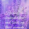 Christian Wallpaper - Violet Sage Psalm 147:3