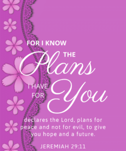Christian Wallpaper – Violet Jeremiah 29:11
