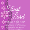 Christian Wallpaper – Violet Proverbs 3:5-6