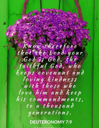 Wall Basket Deuteronomy 7:9