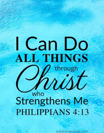 Water Phil 4:13