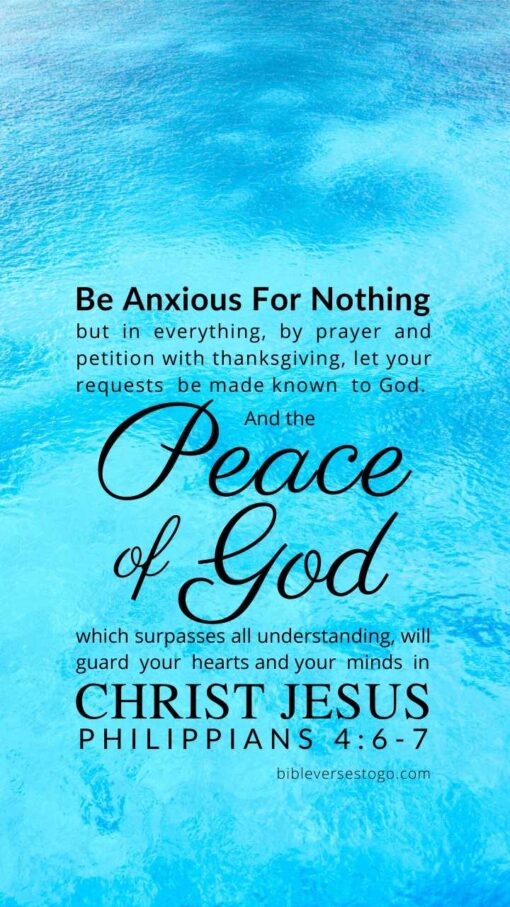 Christian Wallpaper – Water Philippians 4:6-7