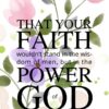 Christian Wallpaper - Watercolor Flowers 1 Corinthians 2:5