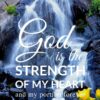 Christian Wallpaper - Waterfall Flowers Psalm 73:26