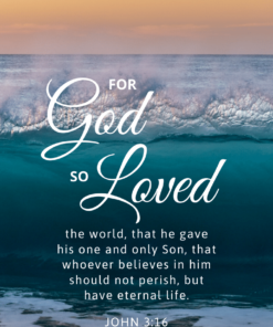 Christian Wallpaper - Waves John 3:16