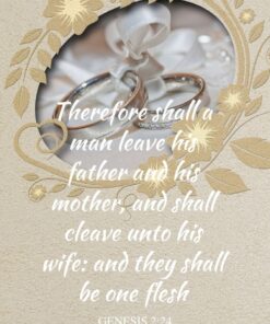 Christian Wallpaper - Wedding Rings Genesis 2:24