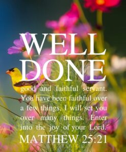 Christian Wallpaper - Well Done Matthew 25:21