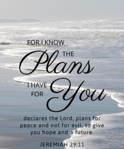 Christian Wallpaper – White Ocean Jeremiah 29:11