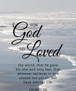 Christian Wallpaper – White Ocean John 3:16