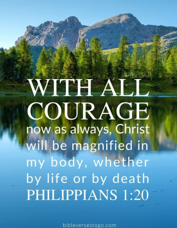 With All Courage Philippians 1:20