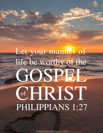 Worthy Life Philippians 1:27