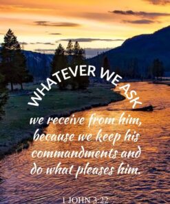 Christian Wallpaper - Yellowstone 1 John 3:22