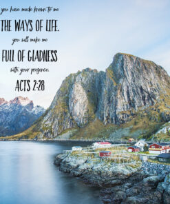 Acts 2:28 - Full of Gladness - Bible Verses To Go